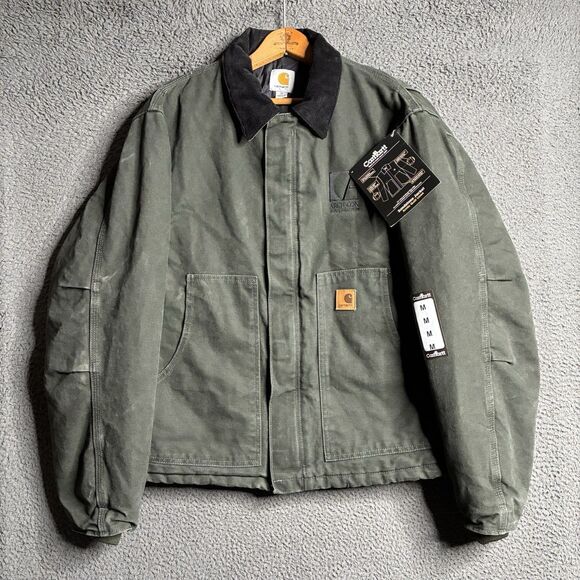 Carhartt Other - Vintage Carhartt Arctic Detroit Jacket Mens Medium J22 MOS Green Quilted Canvas